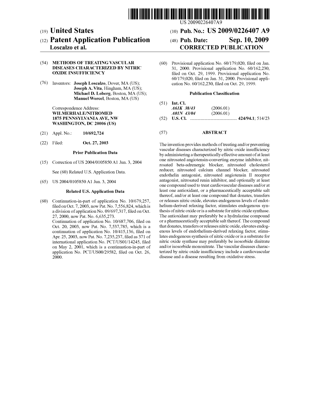 (12) Patent Application Publication (48) Pub