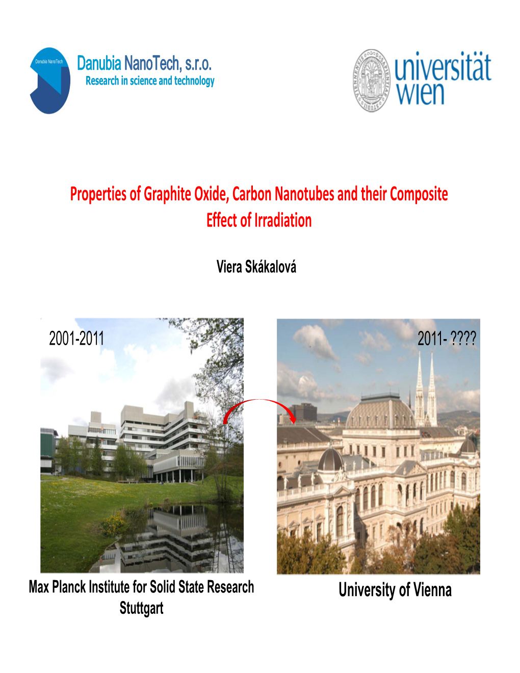 Graphite Oxide, Carbon Nanotubes and Their Composite Effect of Irradiation