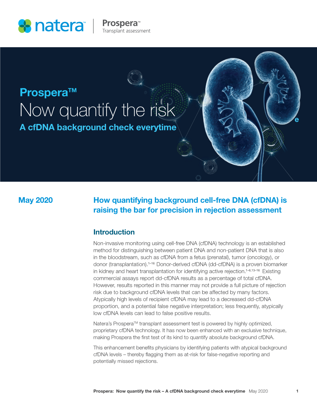 Now Quantify the Risk E a Cfdna Background Check Everytime