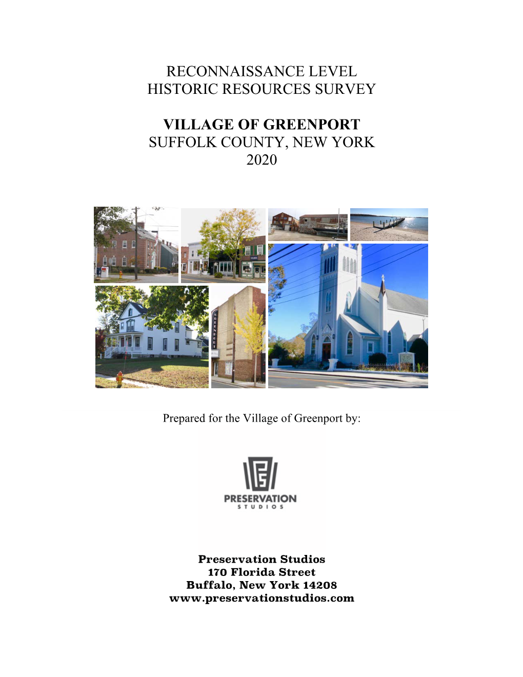 Reconnaissance Level Historic Resources Survey