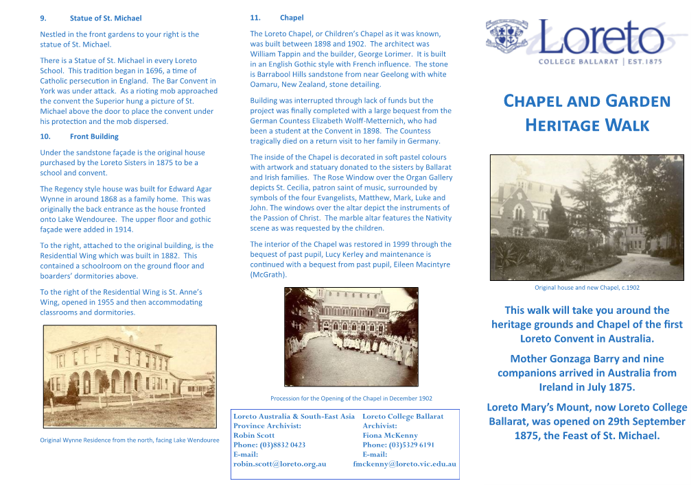 Chapel and Garden Heritage Walk