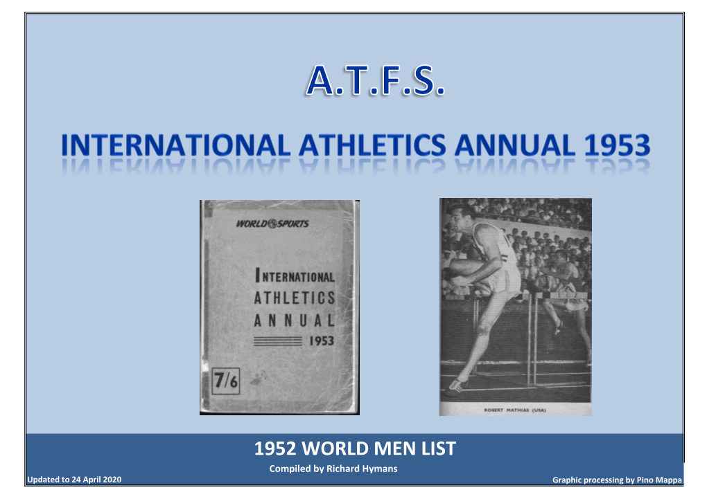 1952 World Men List