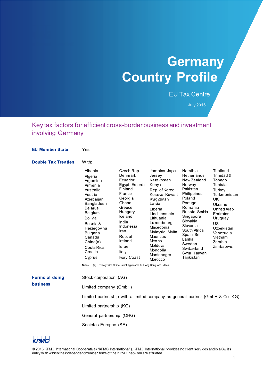 Germany Country Profile