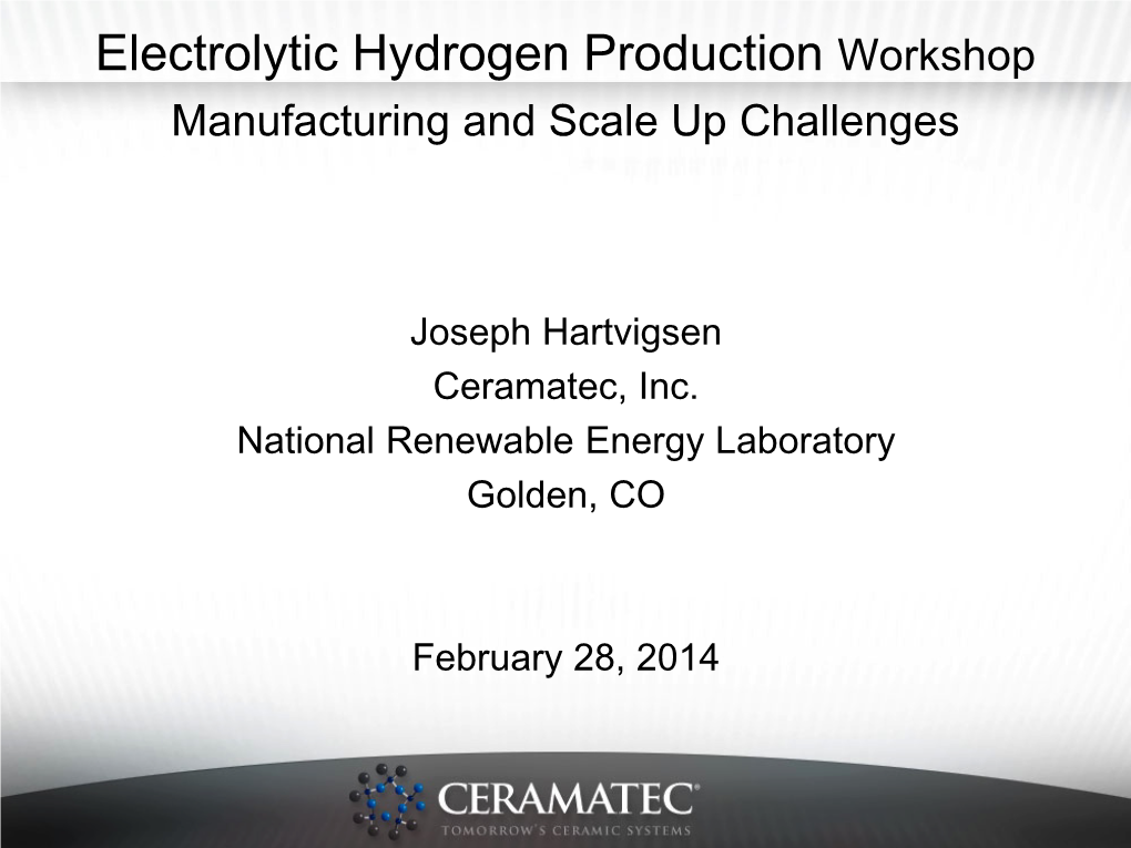 Manufacturing High Temperature Systems, Joseph Hartvigsen