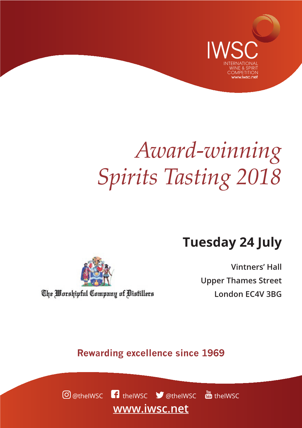 Award-Winning Spirits Tasting 2018