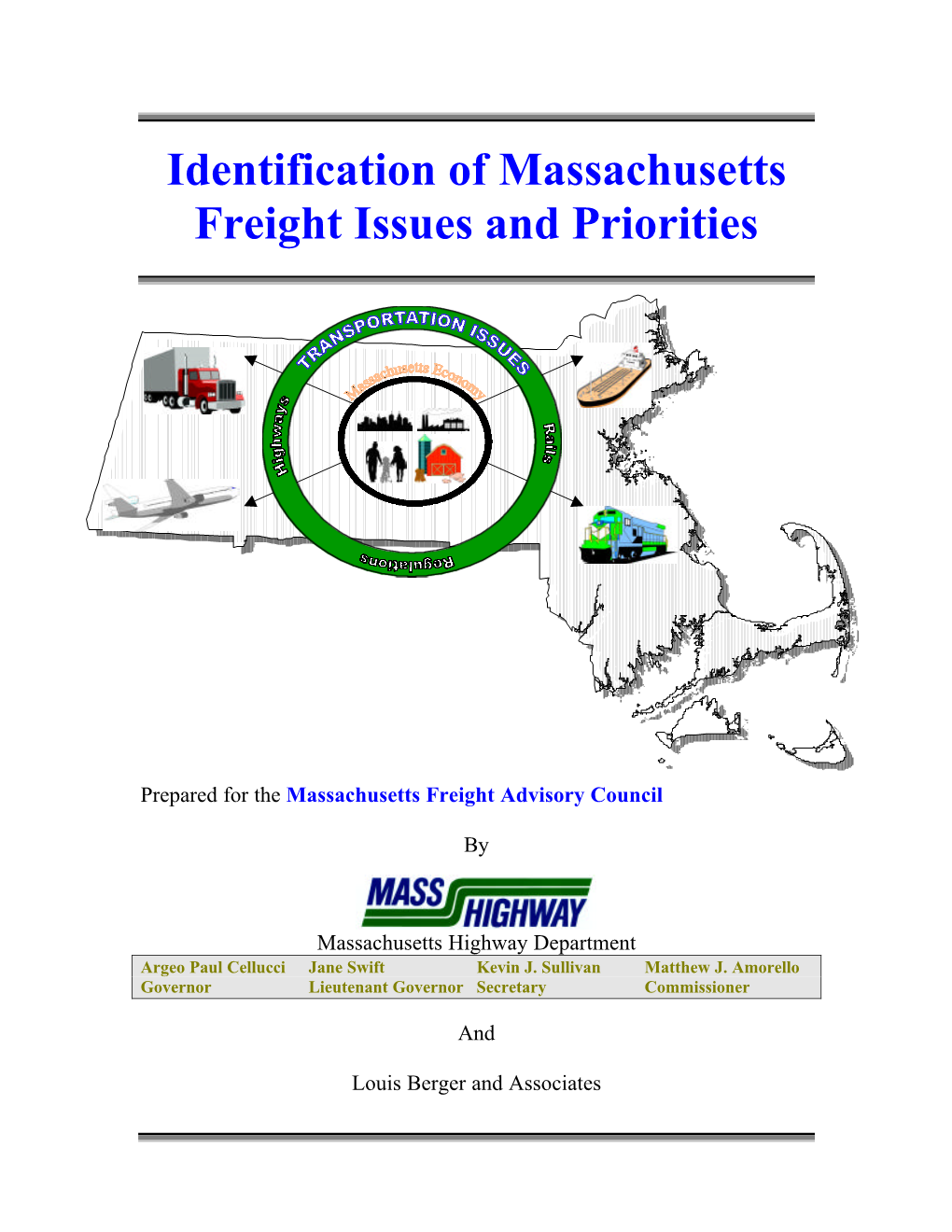 Identification of Massachusetts Freight Issues and Priorities