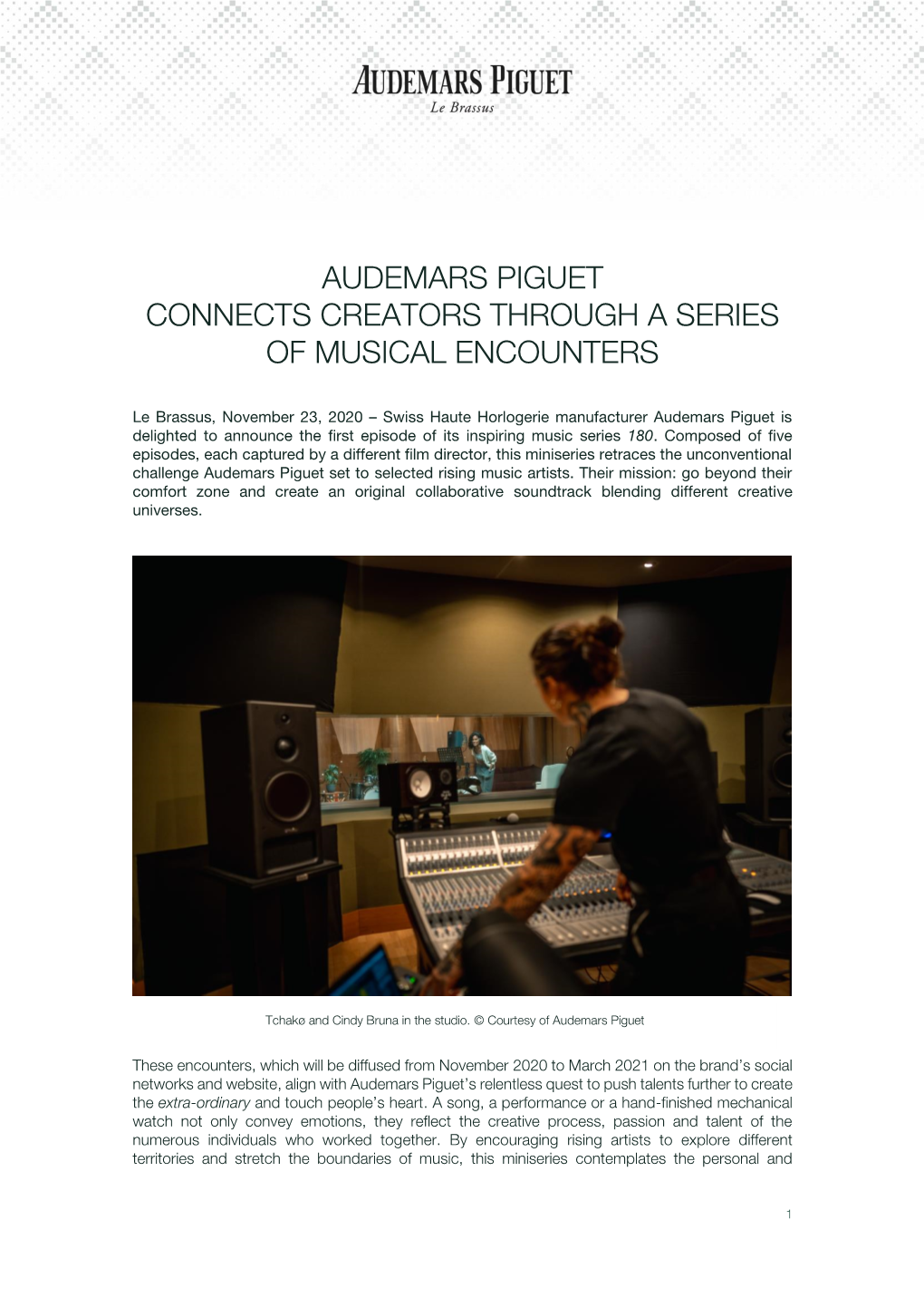 Audemars Piguet Connects Creators Through a Series of Musical Encounters