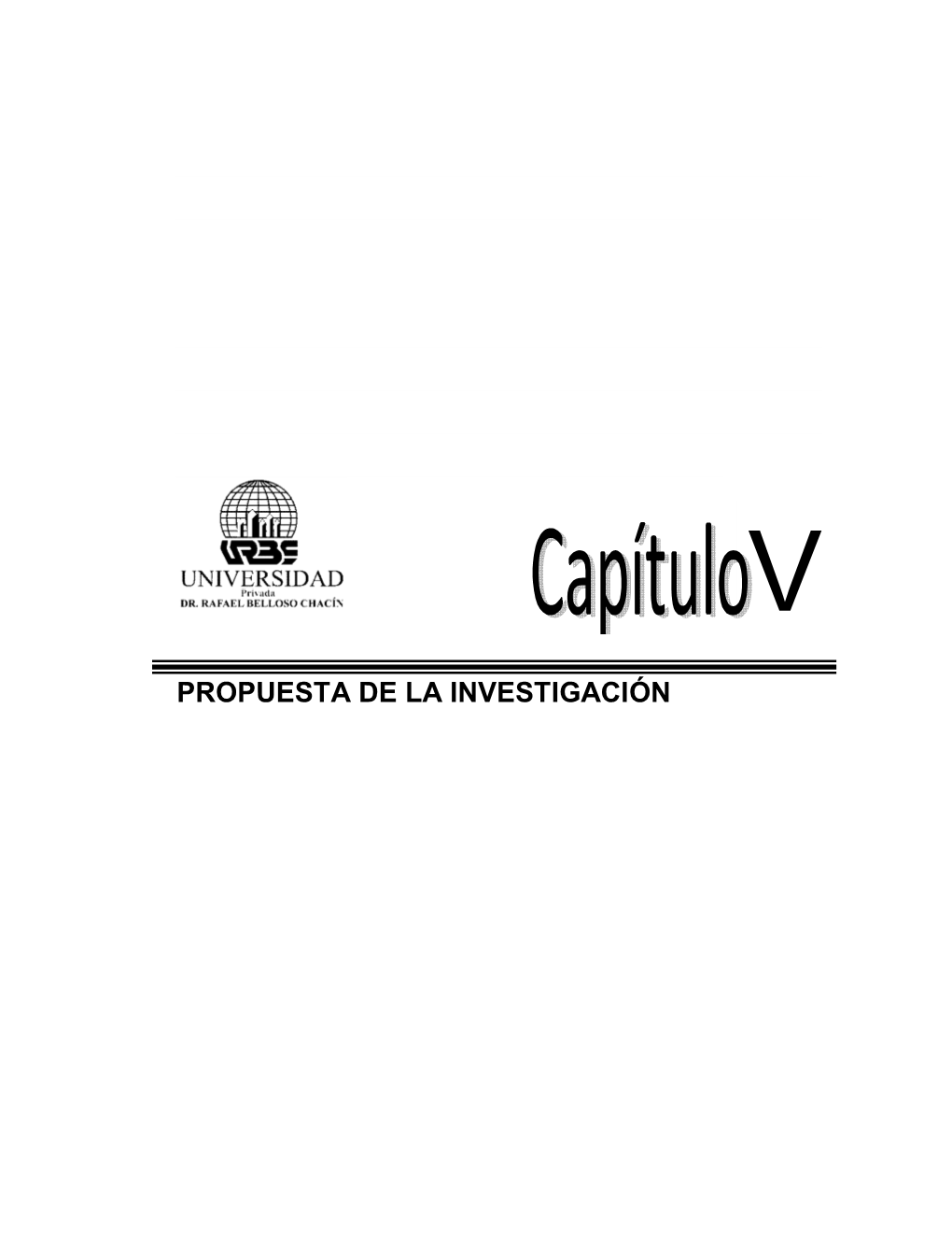 Propuesta De La Investigación