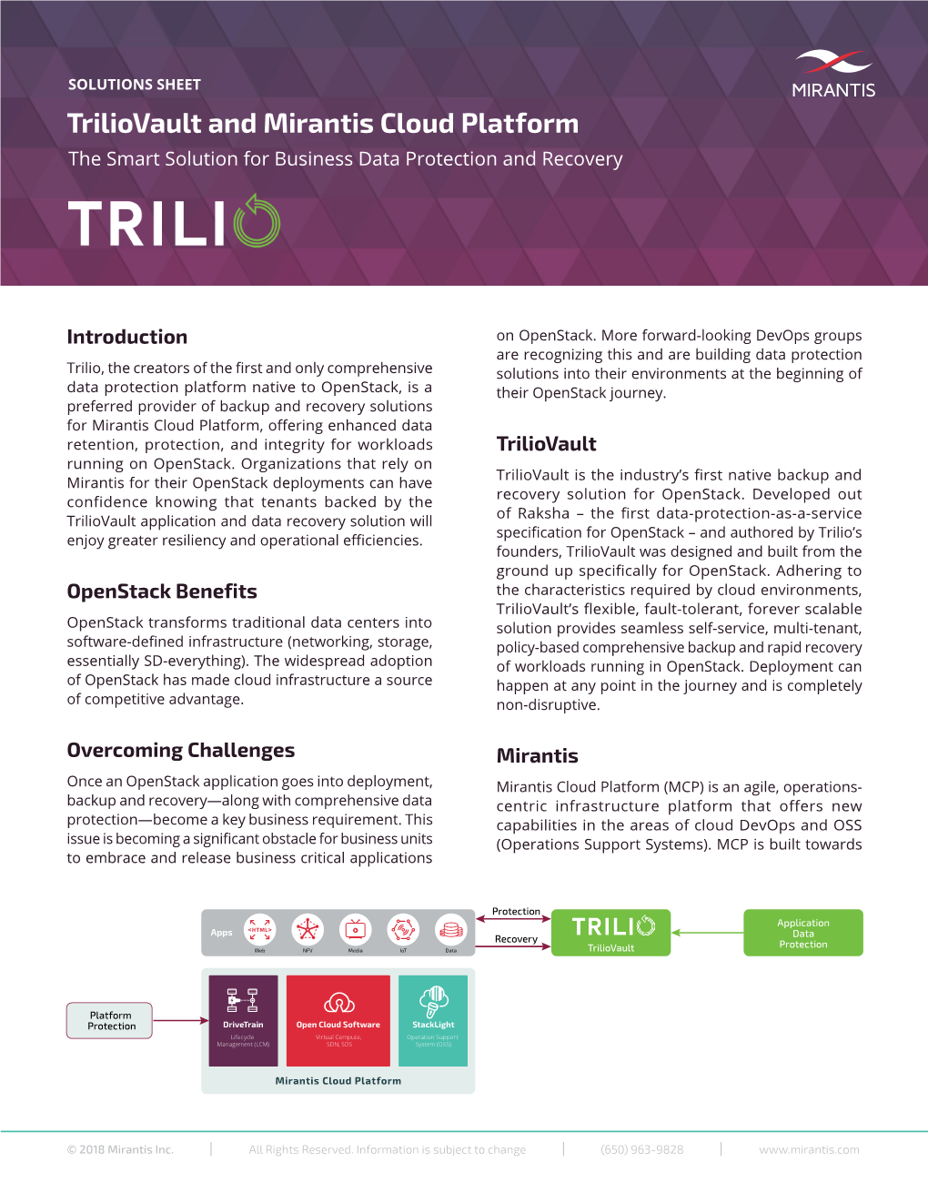 Triliovault and Mirantis Cloud Platform the Smart Solution for Business Data Protection and Recovery