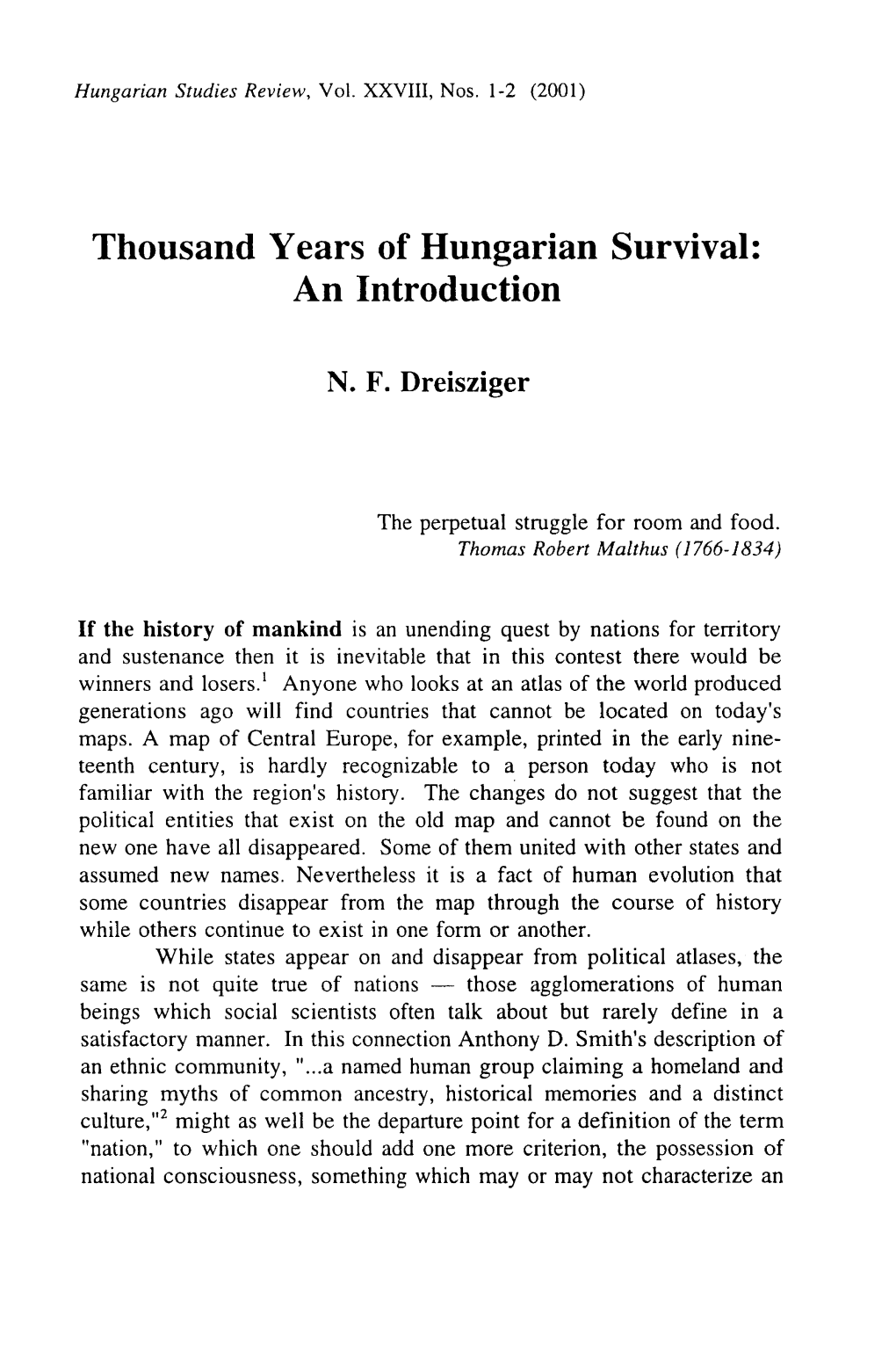 Hungarian Studies Review 17 (Fall 1990): 11-19