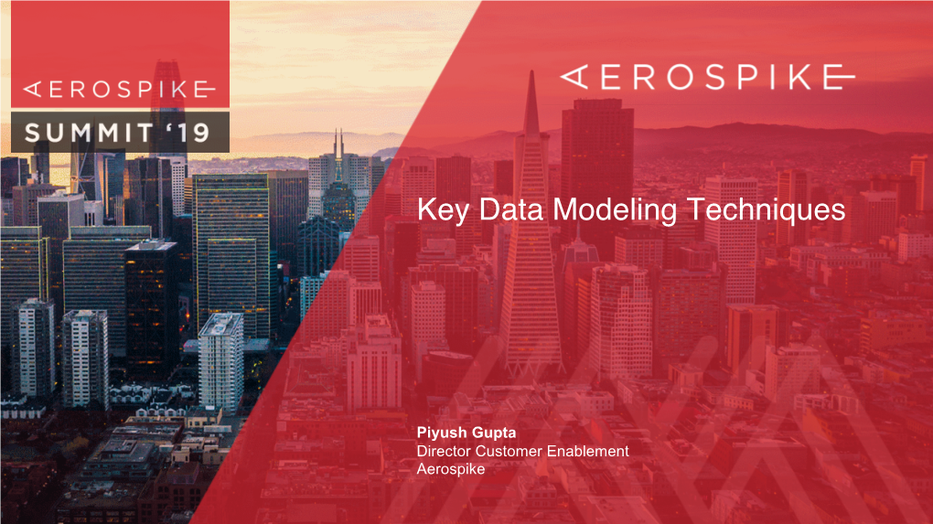 Key Data Modeling Techniques