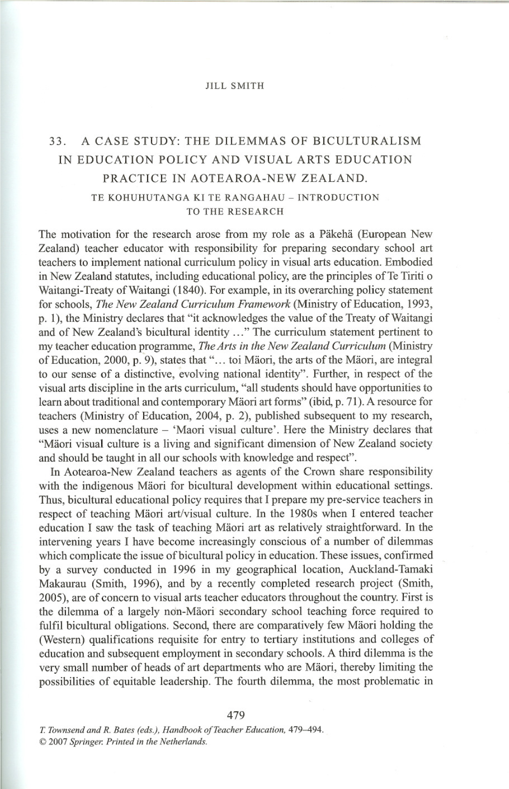 The Dilemmas of Biculturalism in Education Policy and Visual Arts Education Practice in Aotearoa-New Zealand