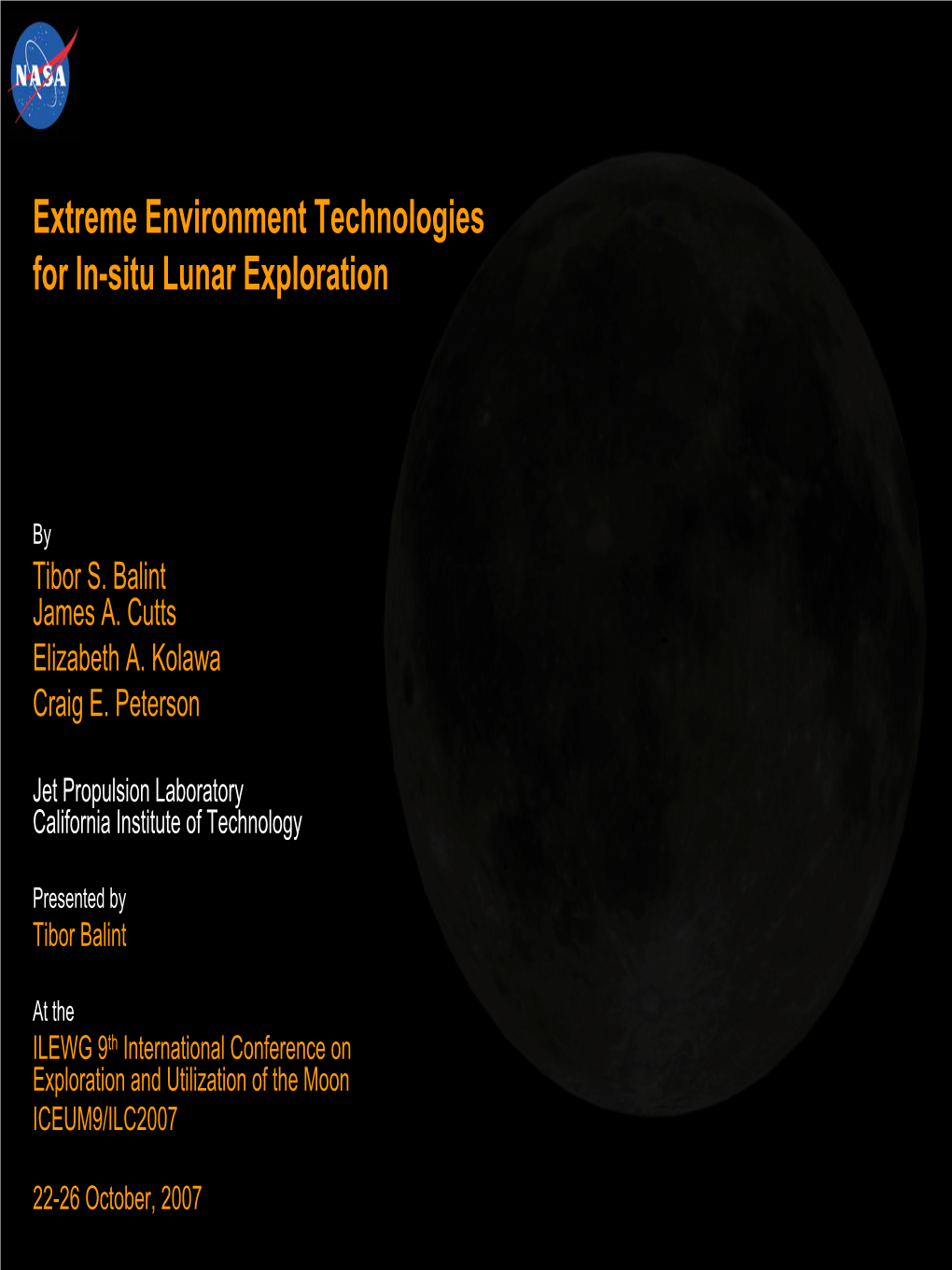 Extreme Environment Technologies for In-Situ Lunar Exploration