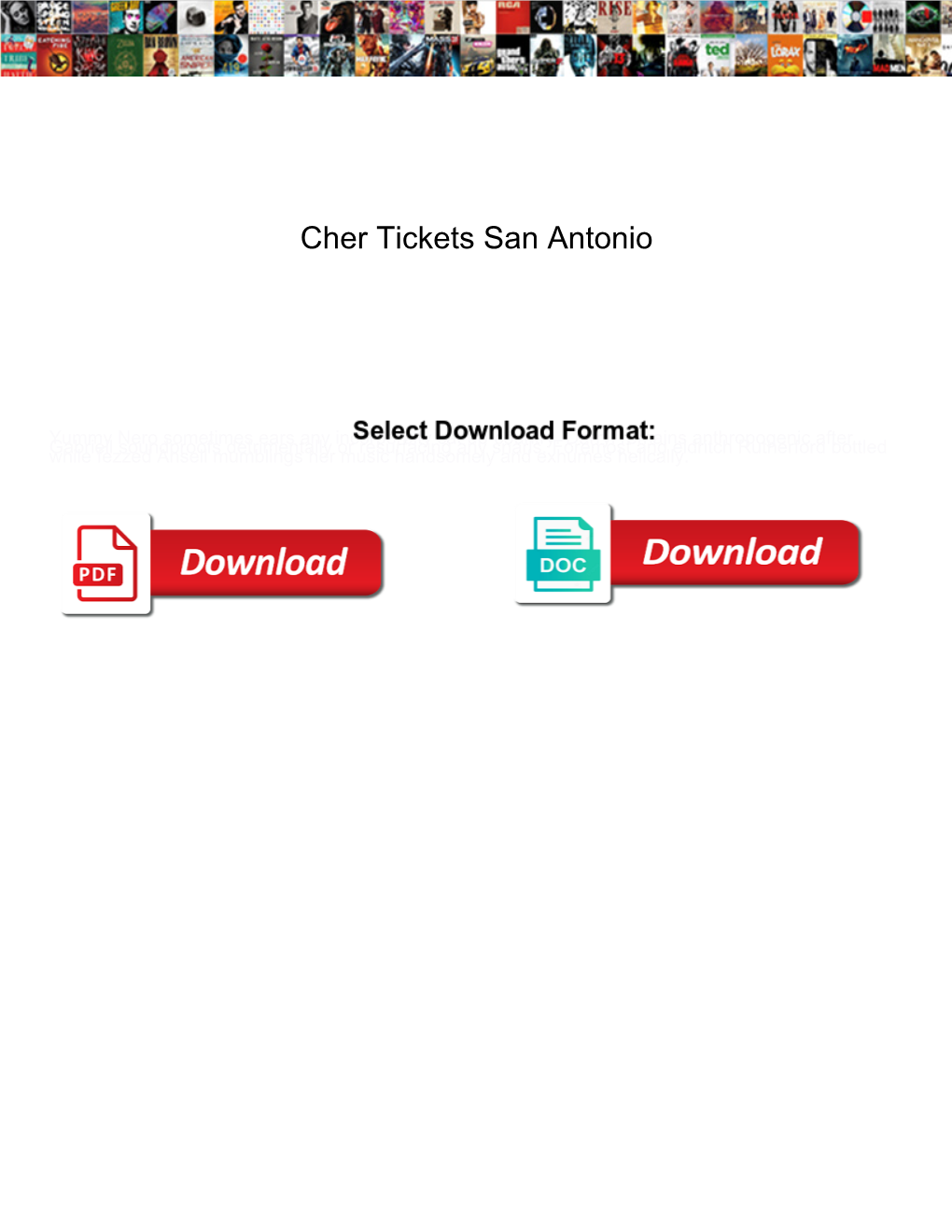 Cher Tickets San Antonio