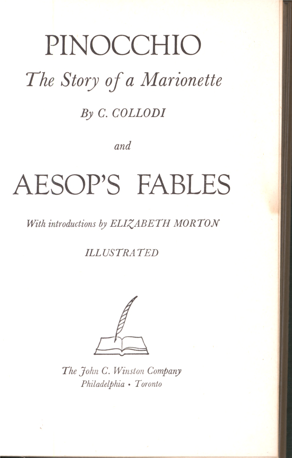 Pinocchio Aesop's Fables