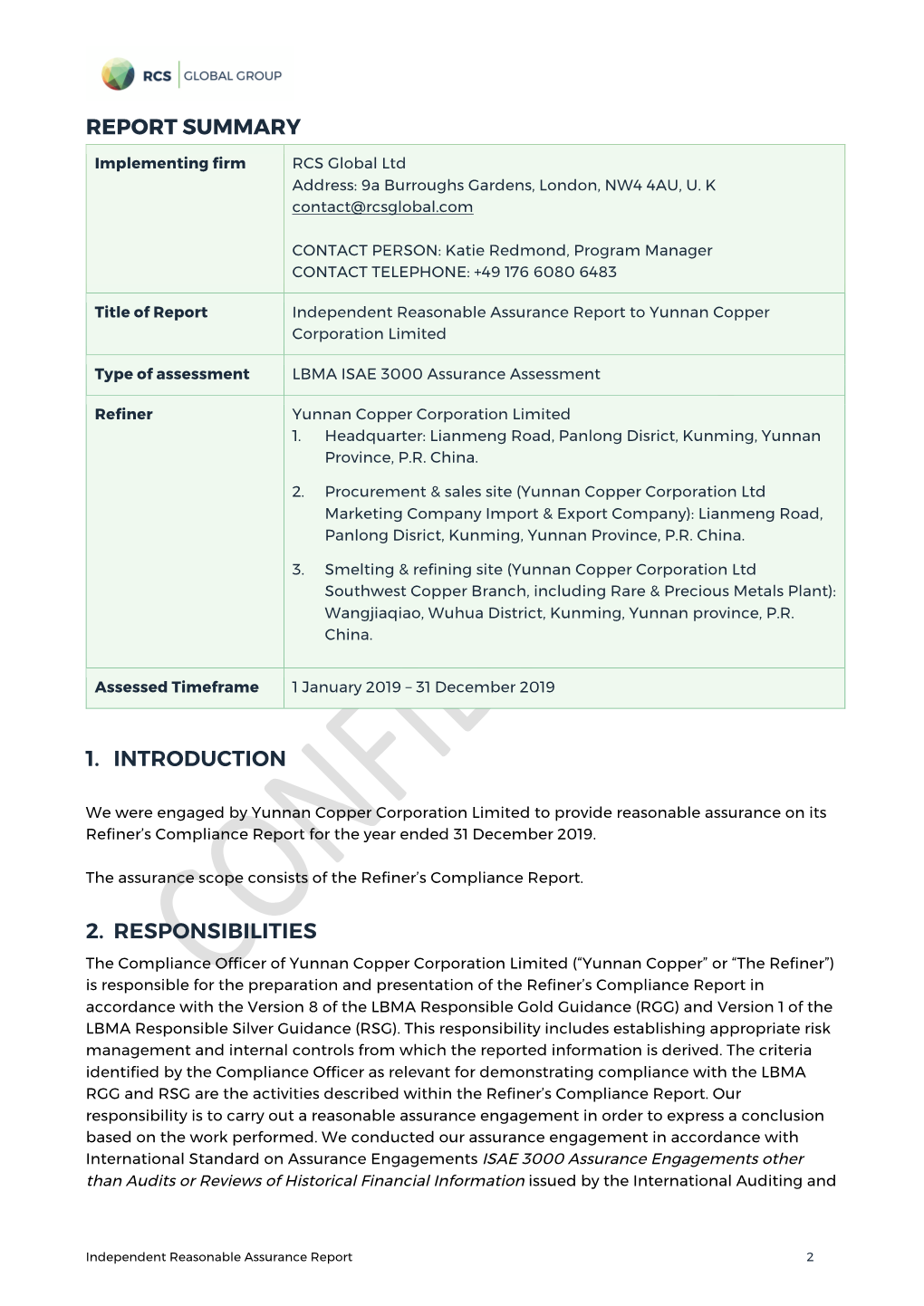 Yunnan Copper Corporation Ltd