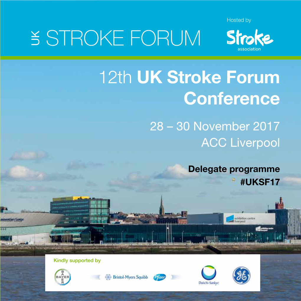 12Th UK Stroke Forum Conference