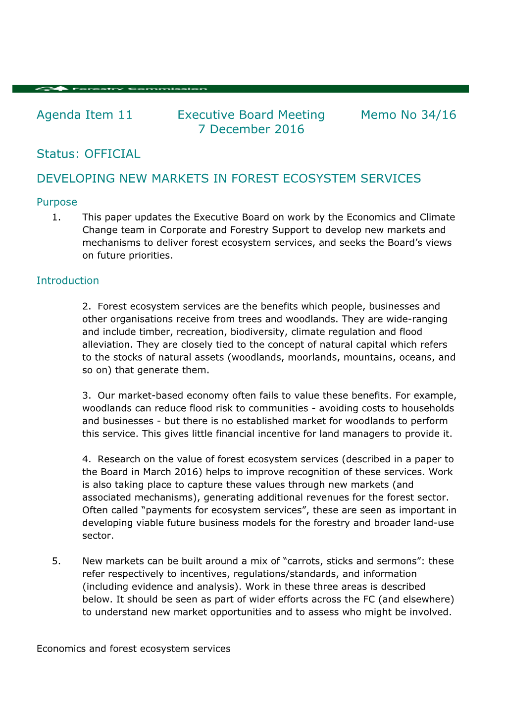 2. Forest Ecosystem Services Are the Benefits Which People, Businesses and Other Organisations