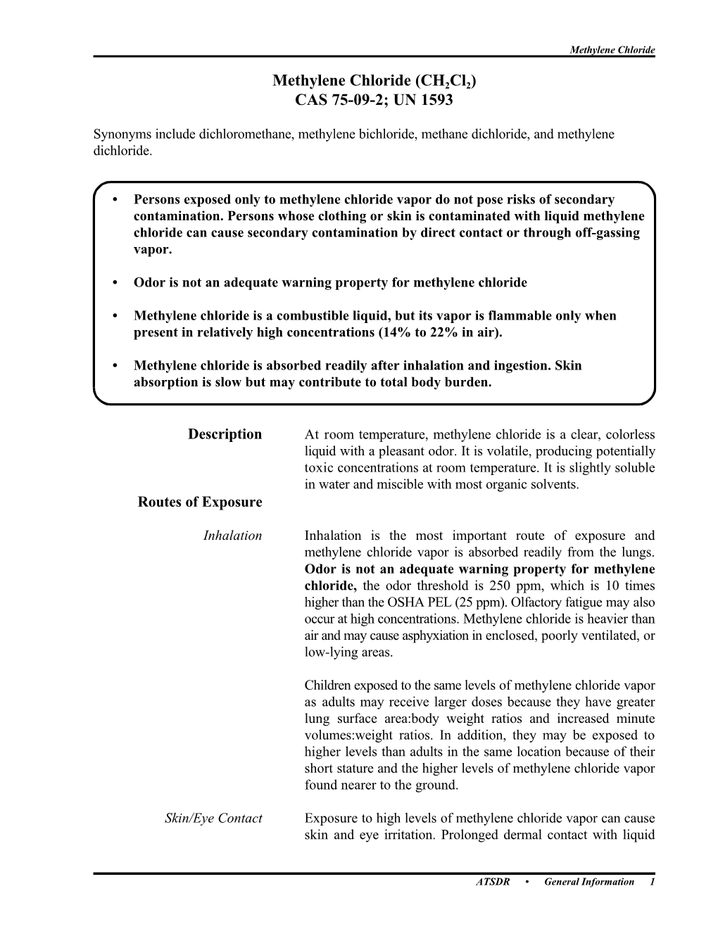 Methylene Chloride