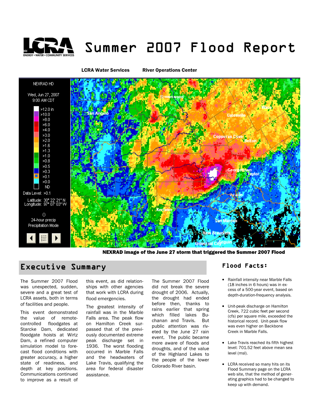 2007 Flood Report