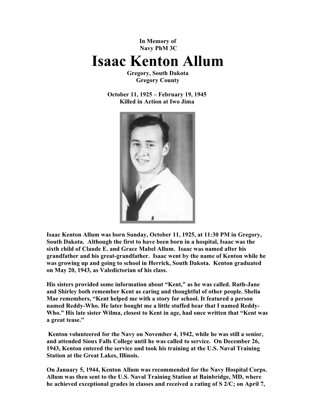 Isaac Kenton Allum