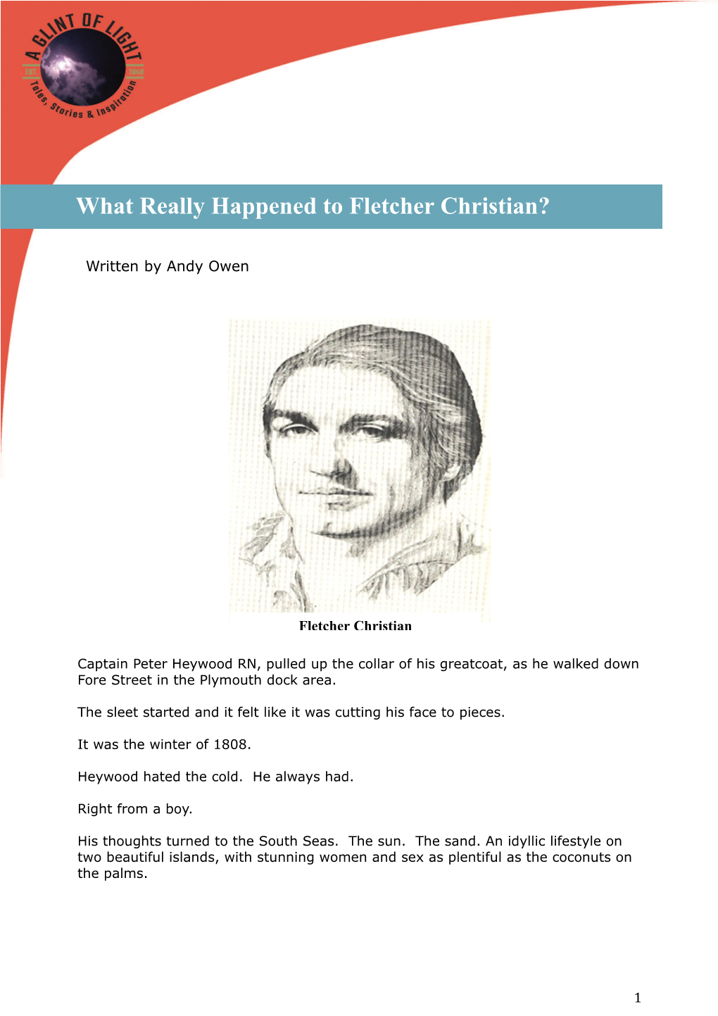 What Really Happened to Fletcher Christian?