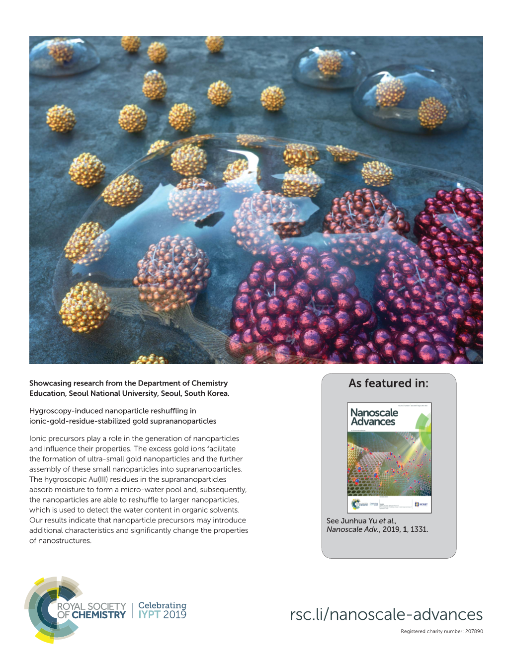 Hygroscopy-Induced Nanoparticle Reshuffling in Ionic-Gold-Residue