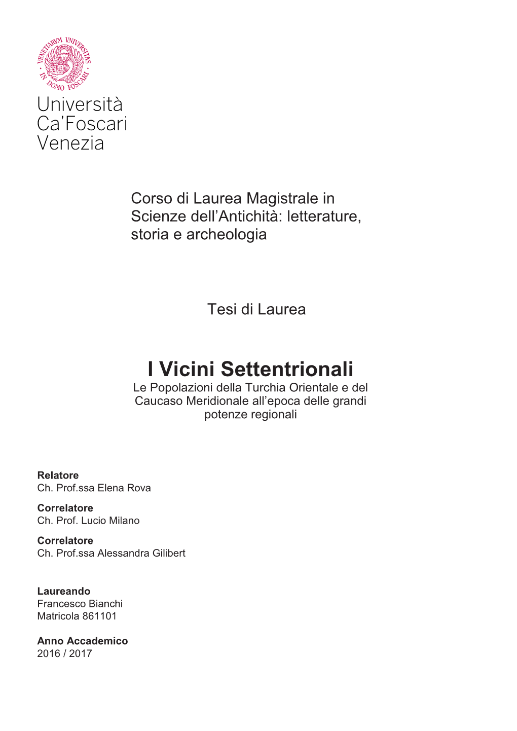 I Vicini Settentrionali Le Popolazioni Della Turchia Orientale E Del Caucaso Meridionale All’Epoca Delle Grandi Potenze Regionali