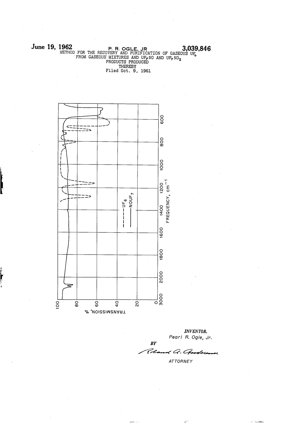 12A- 6 4-4El ATTORNEY 3,039,846 United States Patent Office Patented June 19, 1962 1