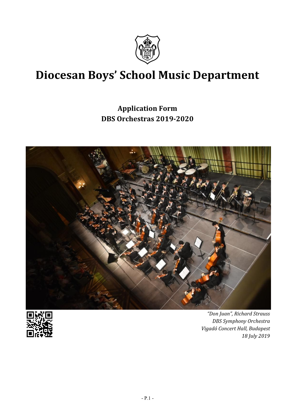DBS Orchestras Auditions 2019-2020.Pdf