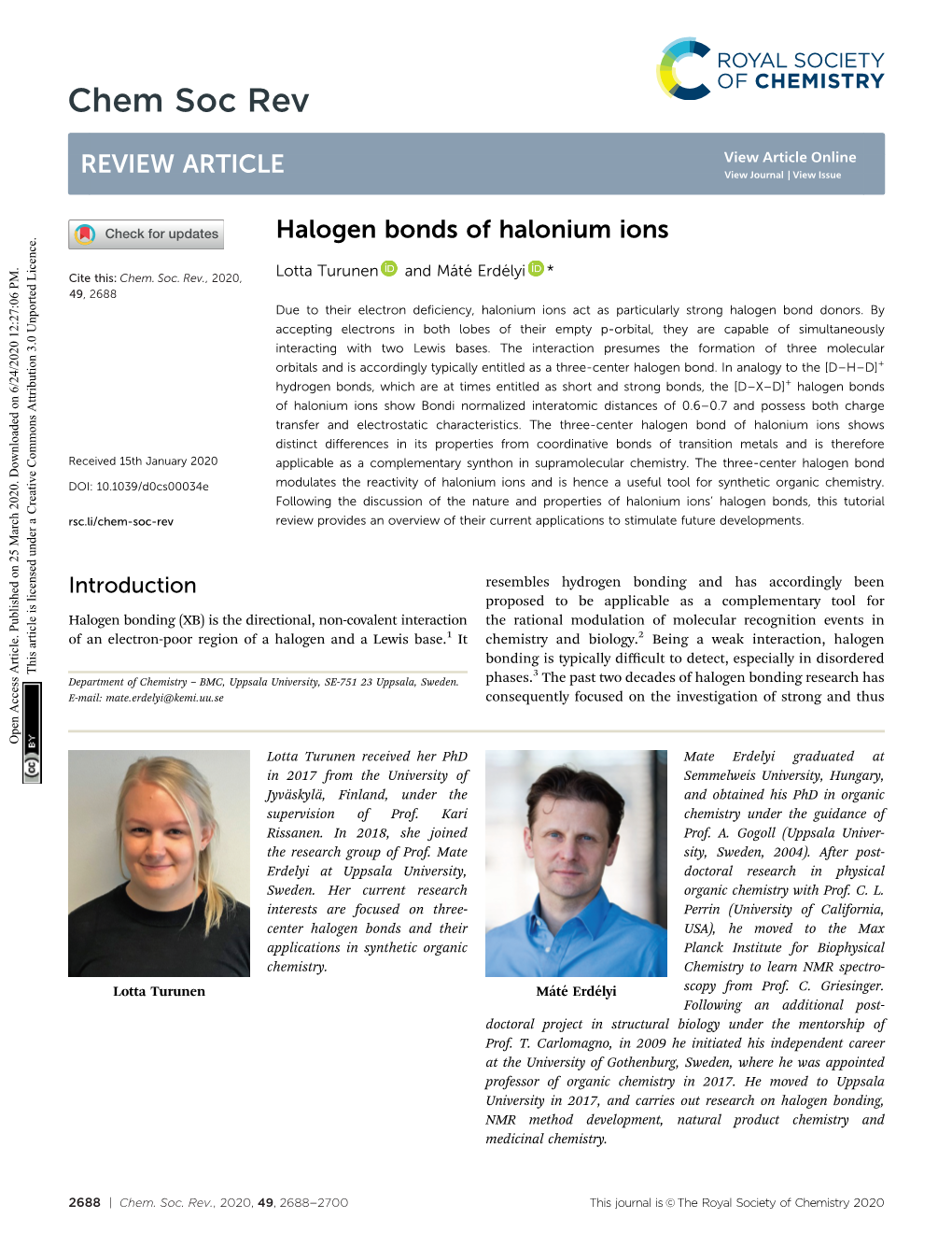 Halogen Bonds of Halonium Ions