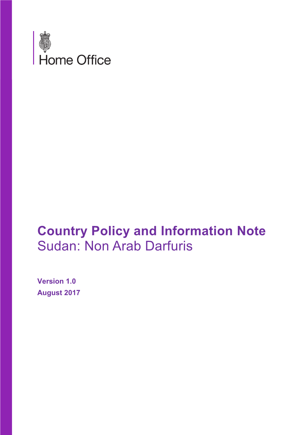 Sudan: Non Arab Darfuris