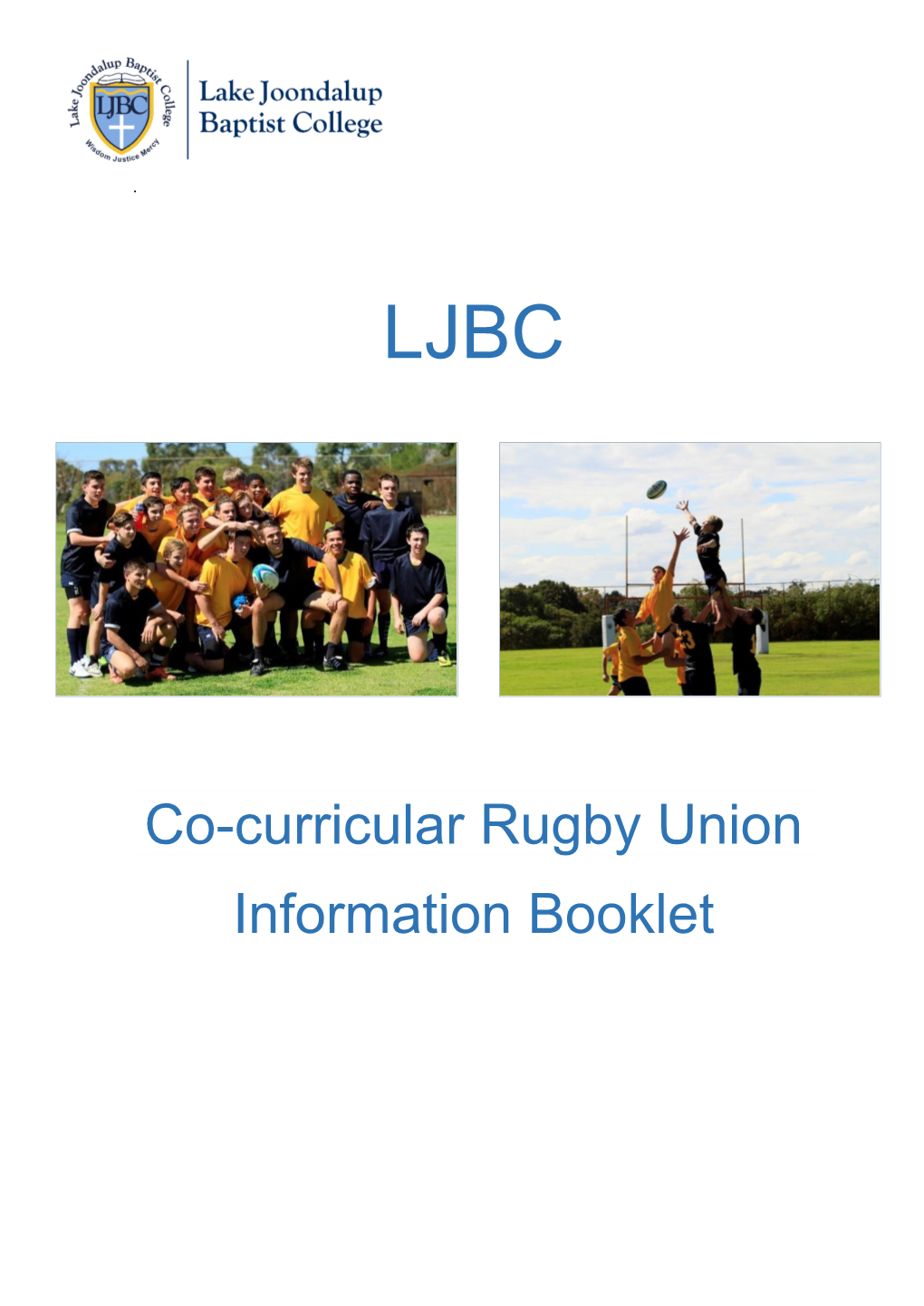 Co-Curricular Rugby Union Information Booklet