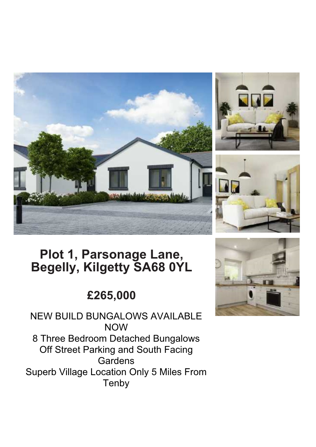 Plot 1, Parsonage Lane, Begelly, Kilgetty SA68 0YL