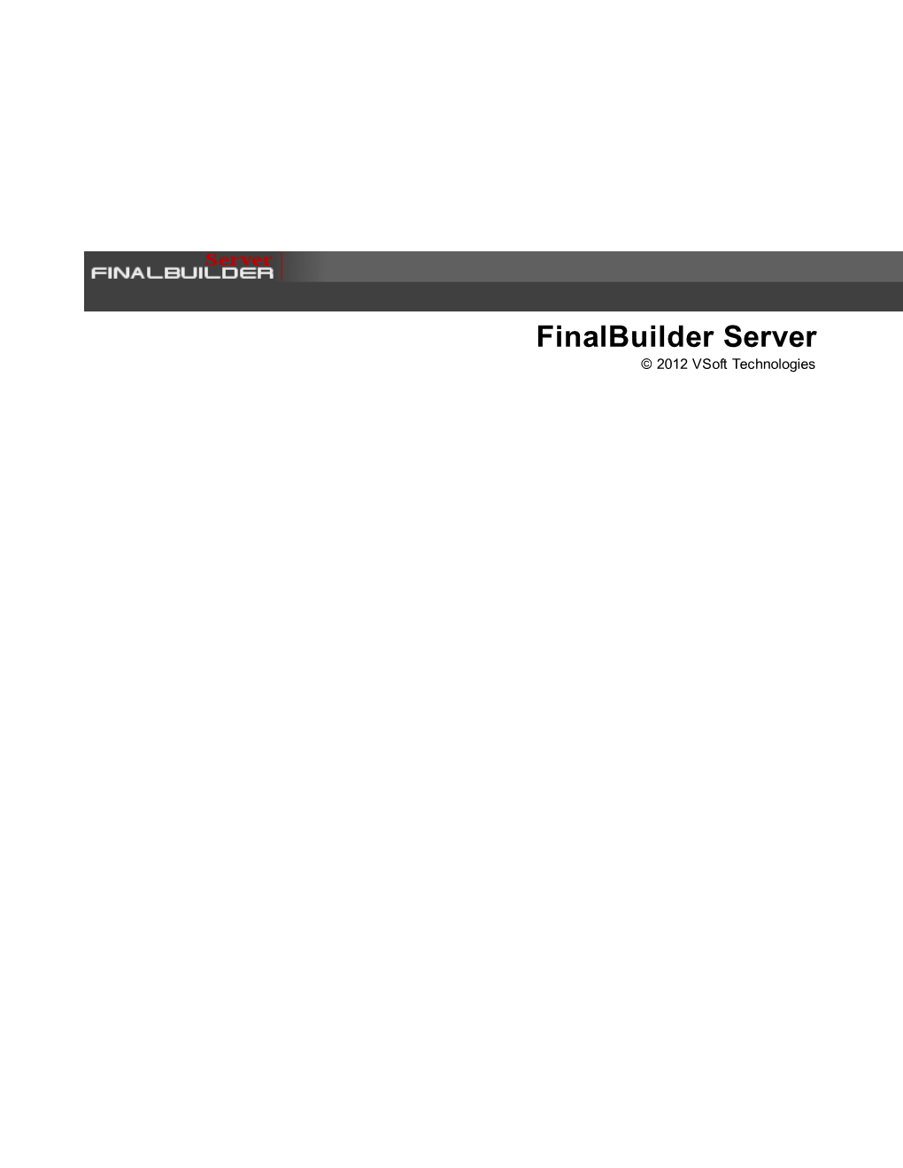 1 Finalbuilder Server