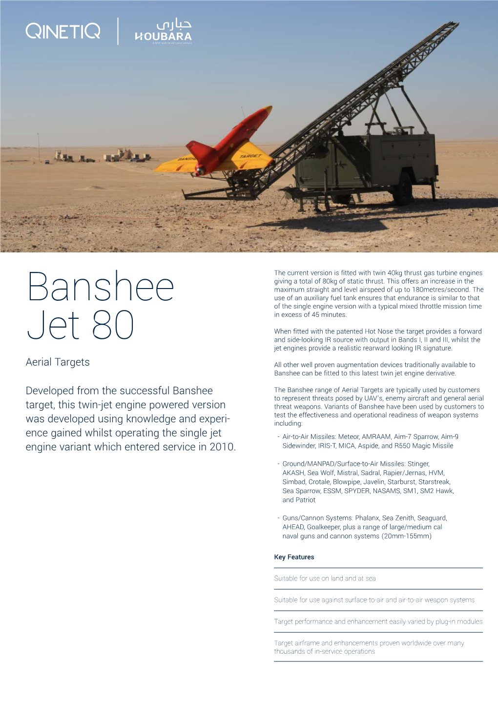 Banshee Jet 80 Specifications