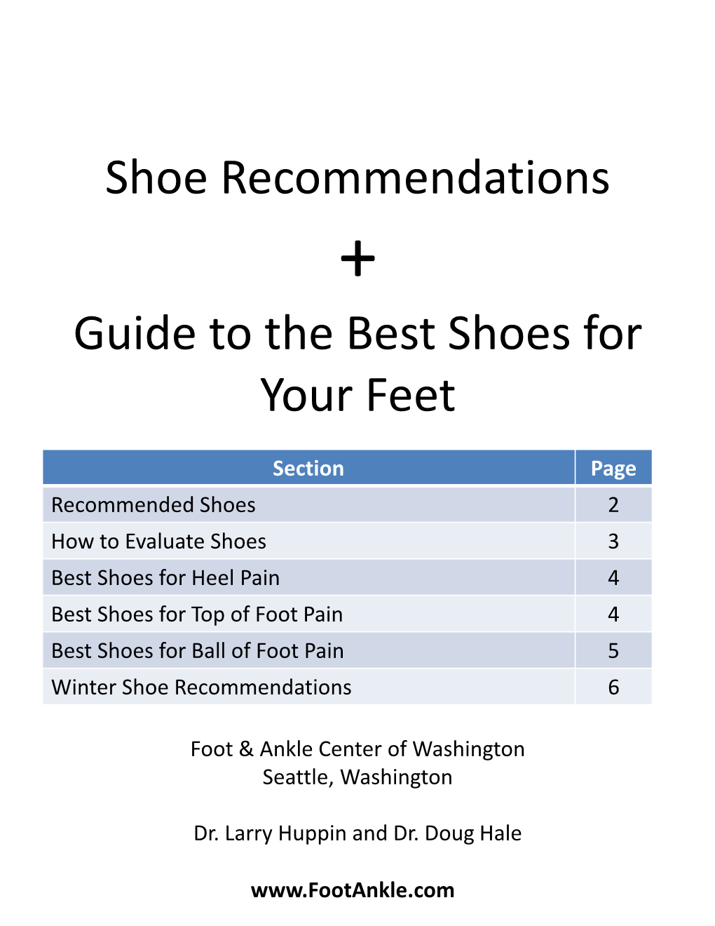 2019 Shoe Recommendations Guide to the Best Shoes for Your Feet