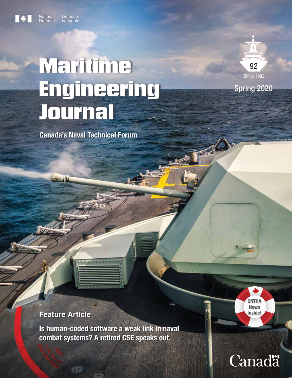 Maritime Engineering Journal, Spring 2020, No.92