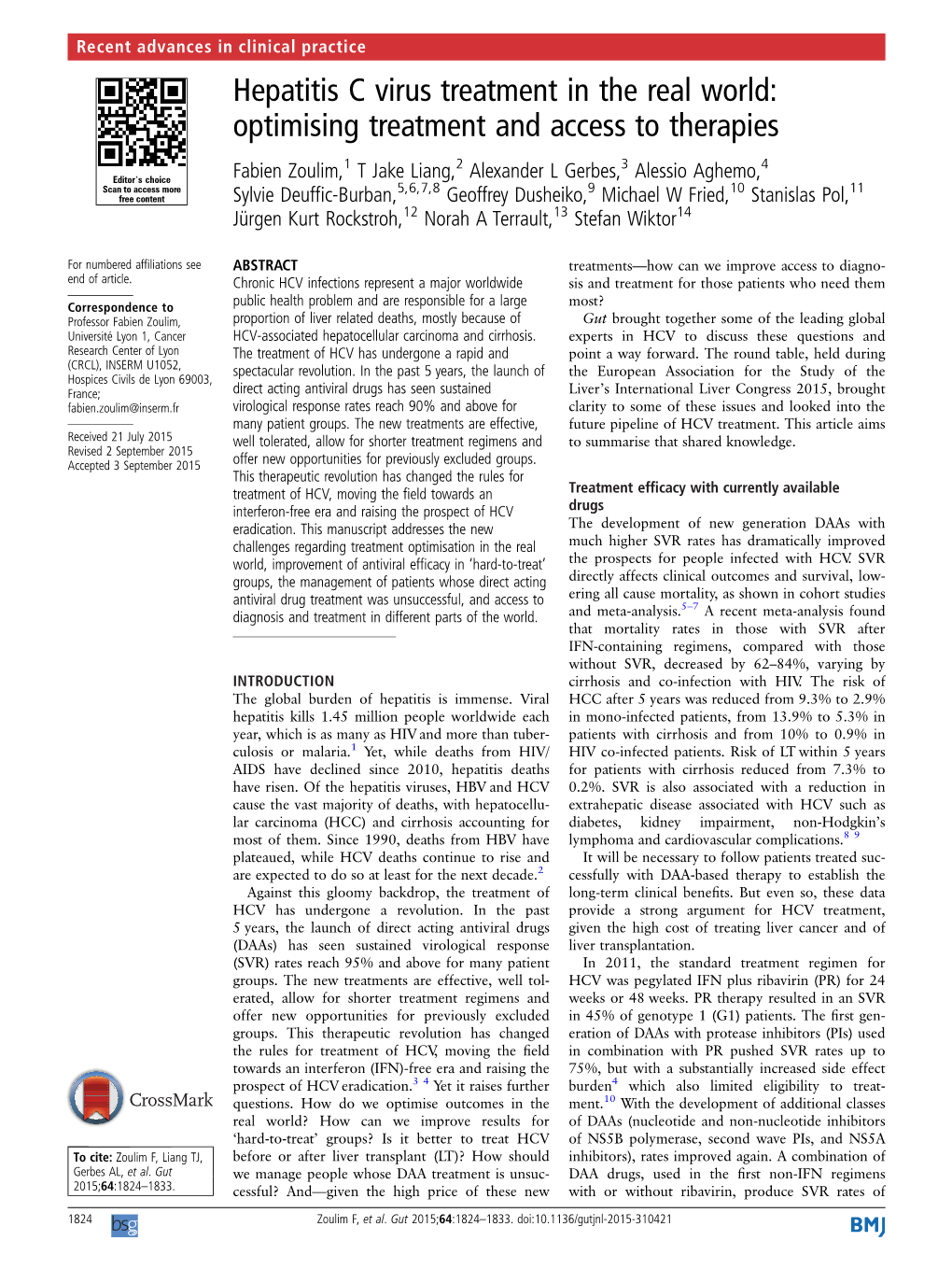 Hepatitis C Virus Treatment in the Real World: Optimising Treatment and Access to Therapies