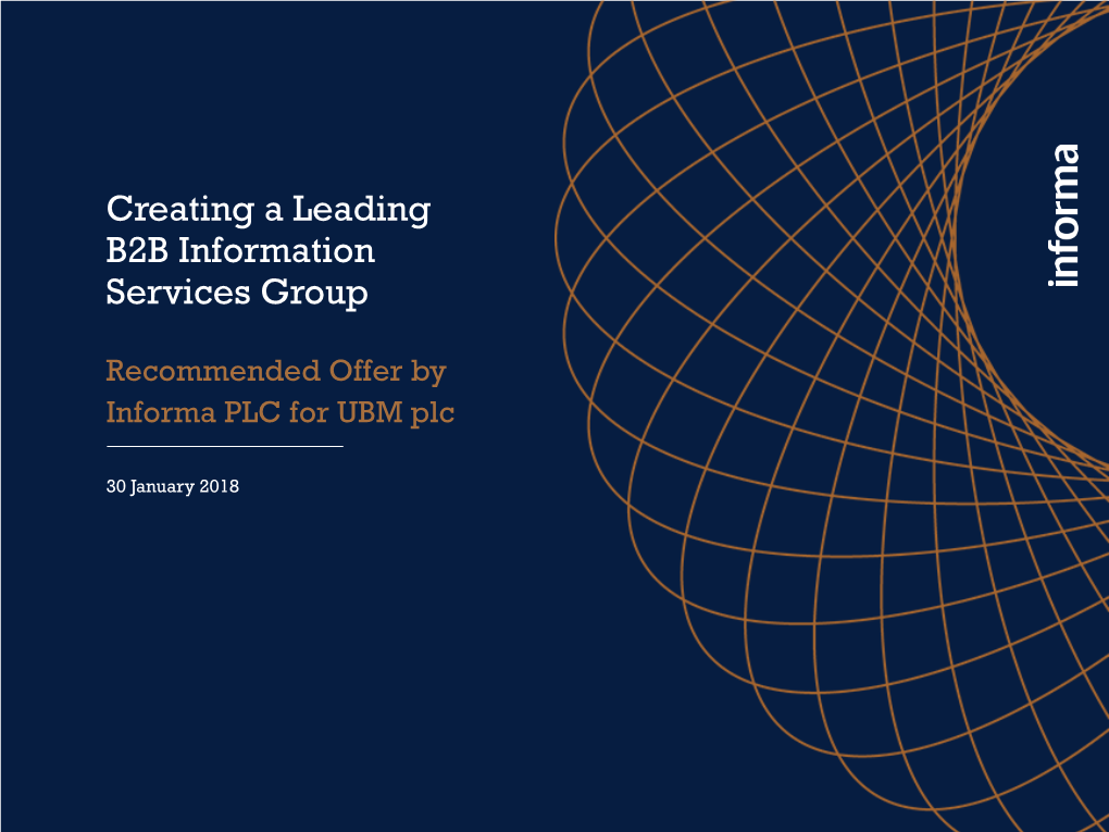 Creating a Leading B2B Information Services Group