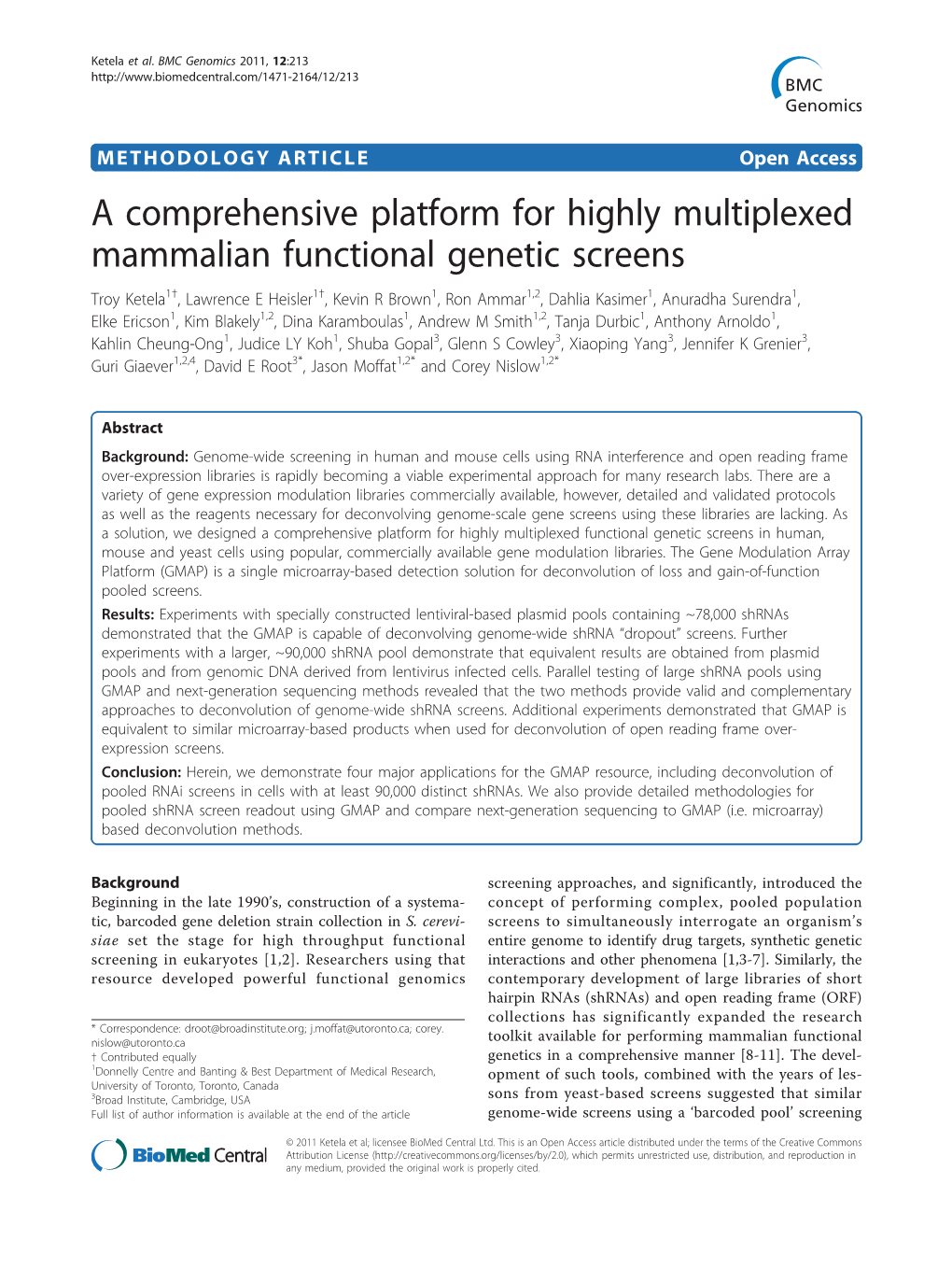 A Comprehensive Platform for Highly Multiplexed Mammalian Functional