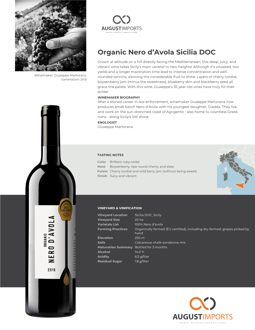 Martorana | Organic Nero D'avola Sicilia