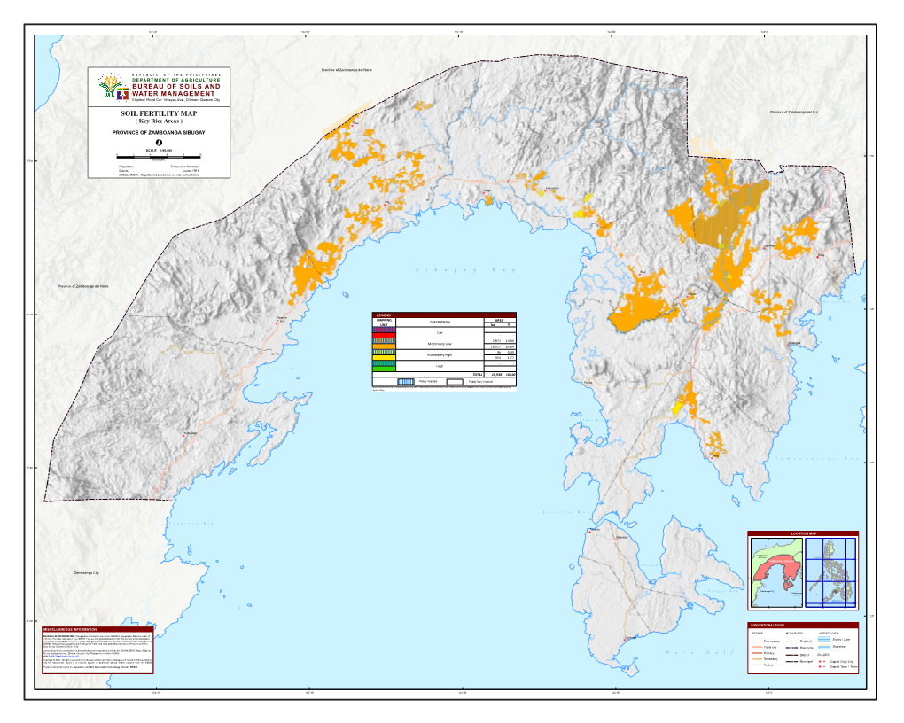 Soil Fertility Map Province of Zamboanga Sibugay