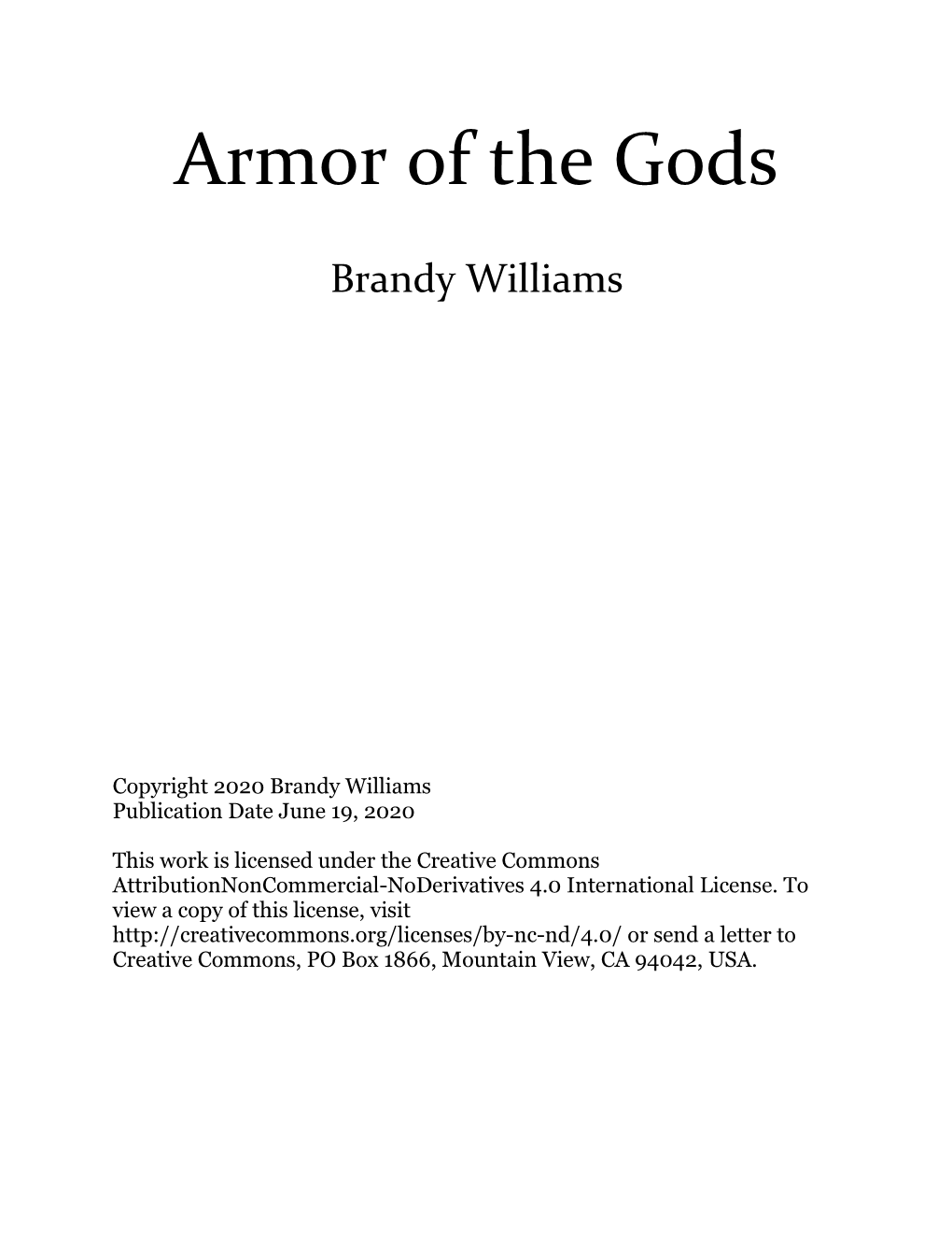 Armor of the Gods