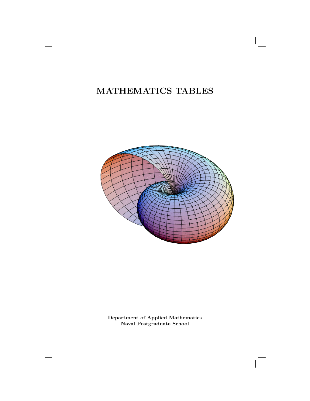 Mathematics Tables