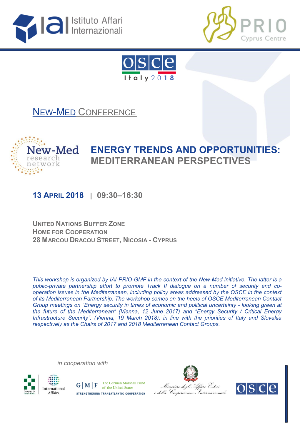 Energy Trends and Opportunities: Mediterranean Perspectives