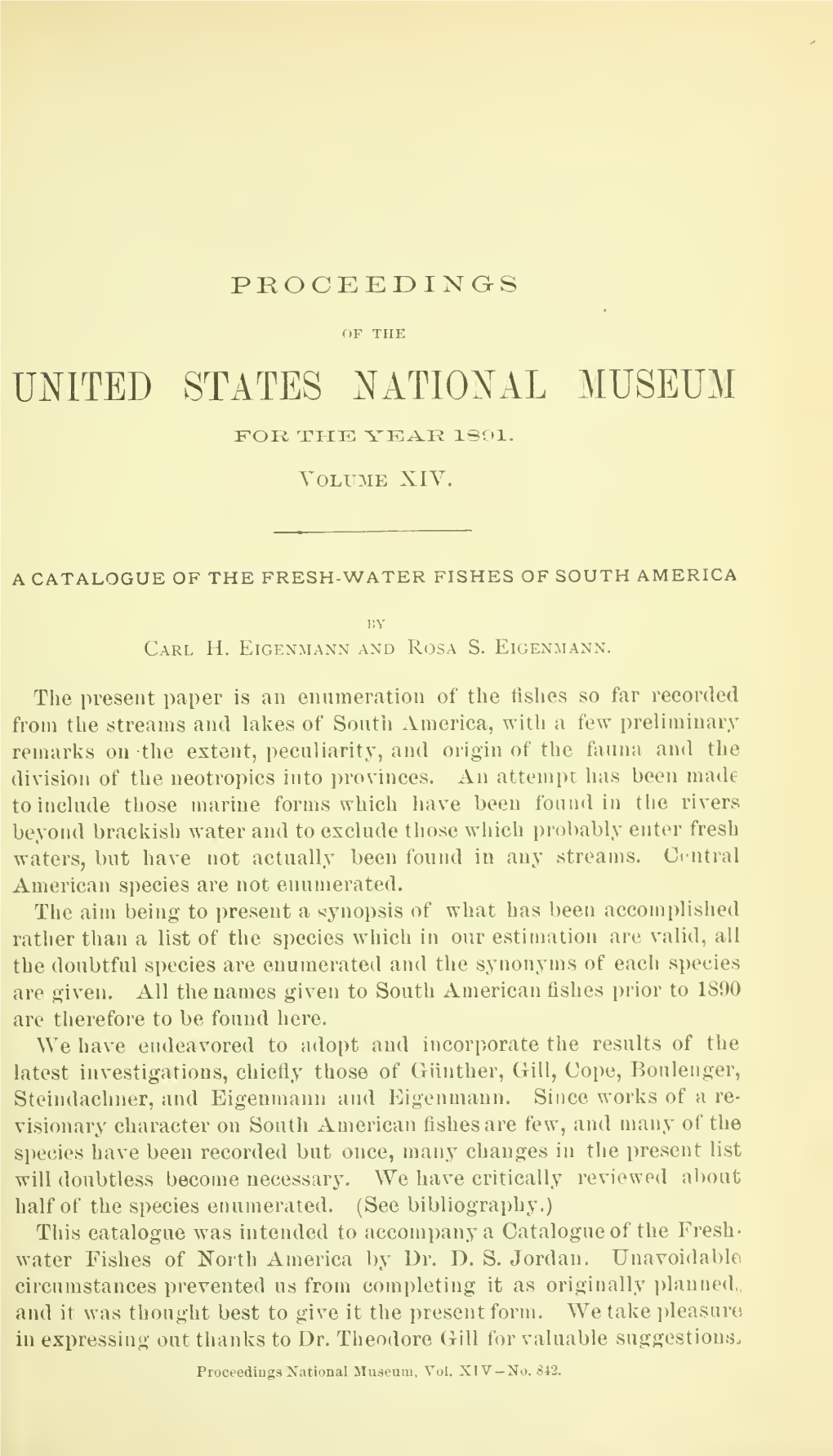 Proceedings of the United States National Museum