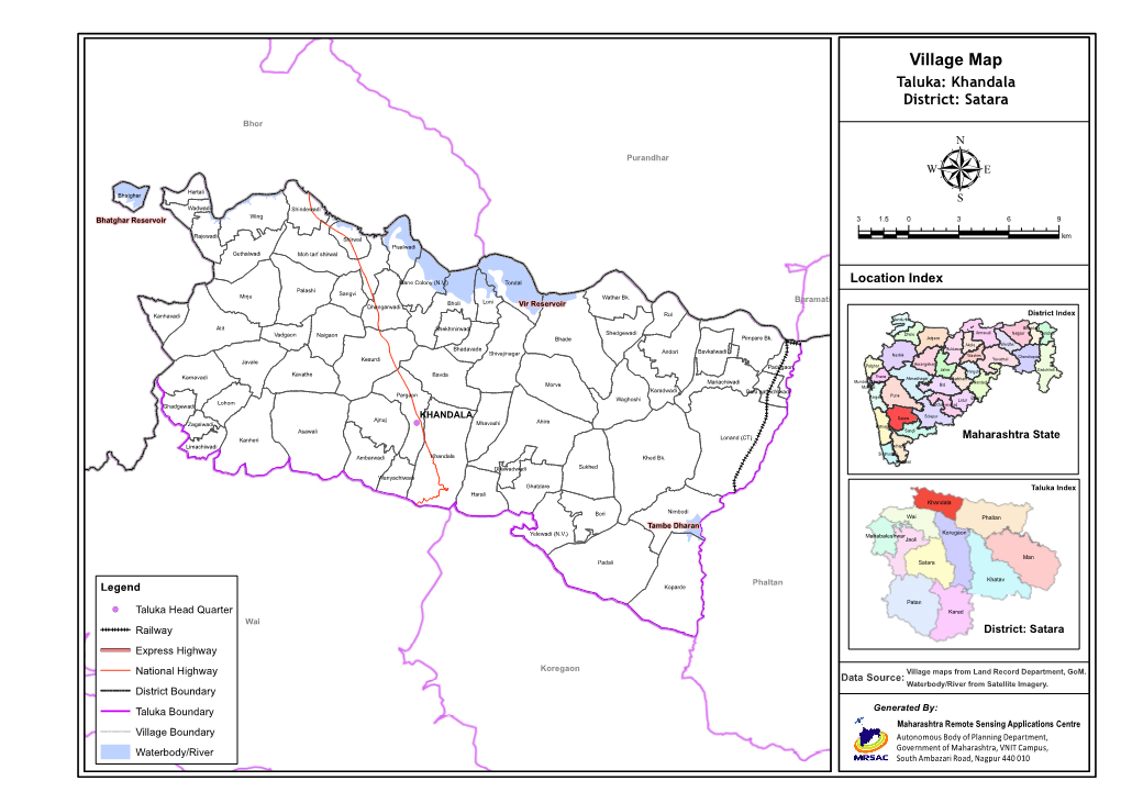 Village Map Taluka: Khandala District: Satara