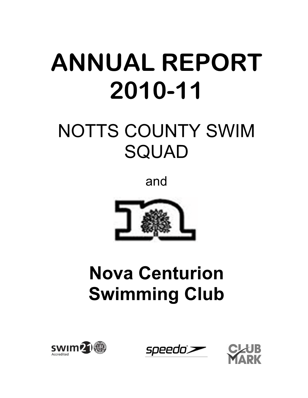 ANNUAL REPORT 2010-11 -.: Nottinghamshire ASA