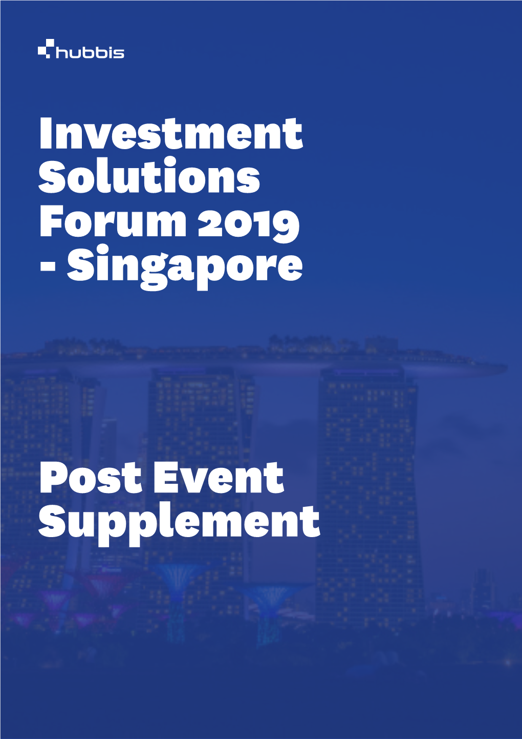 Investment Solutions Forum 2019 - Singapore